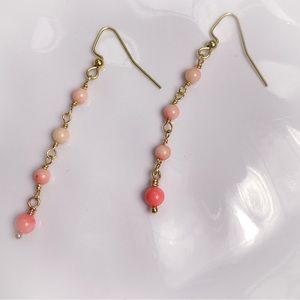 30. Pink Dangle Earrings